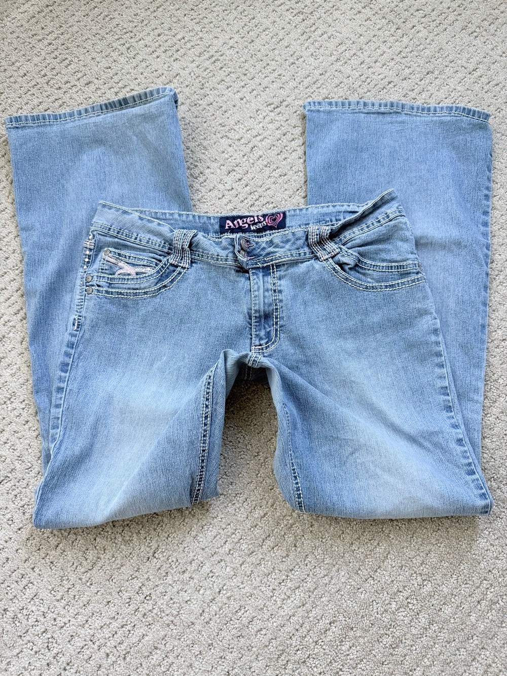 Vintage Angels Light Blue Women's Jeans - Bootcut Low rise
